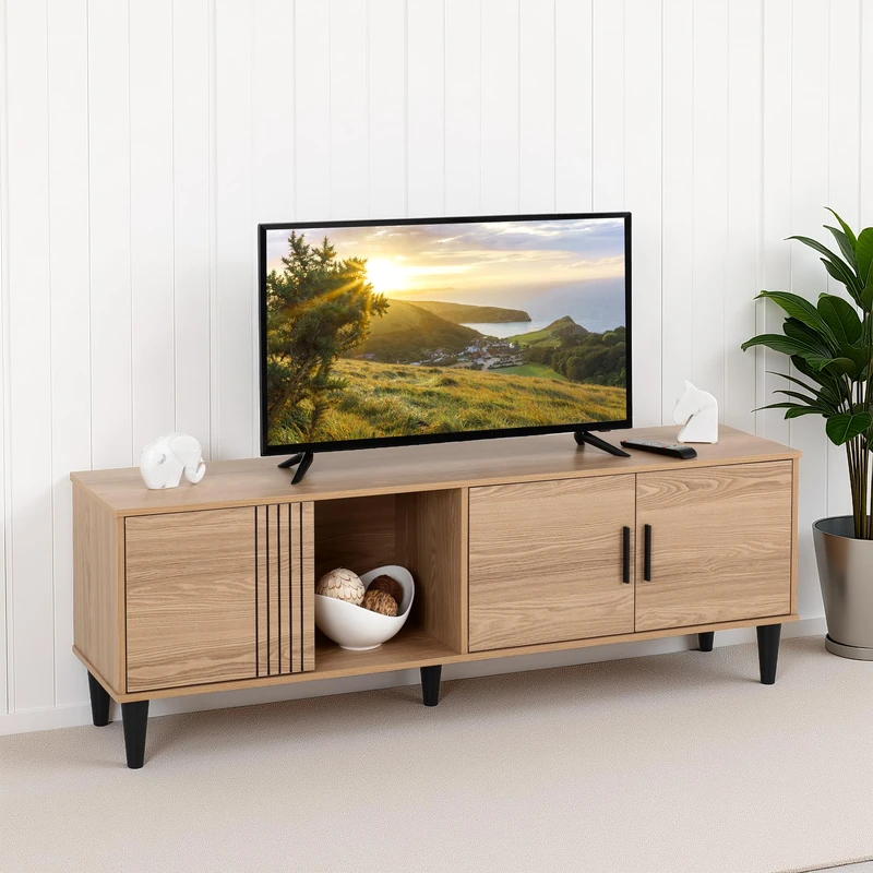 Seconique Tessa Tv Cabinet in Natural Oak Effect