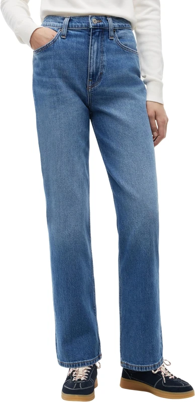 Tommy Jeans Women's Layla Hr Slim Str Bj0133 Co DW0DW23158 Straight, Denim (Denim Medium), 25W / 28L