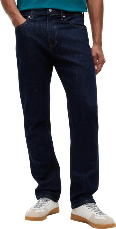 Tommy Jeans Men's Jeans Ryan Slim Straight Fit, Blue (Denim Dark), 29W/34L