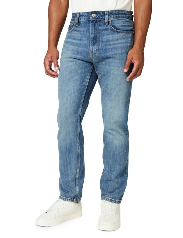 Tommy Jeans Men's Jeans Ryan Slim Straight Fit, Blue (Denim Dark), 36W/36L