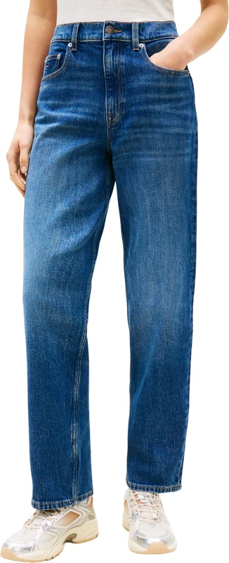 Tommy Jeans Women's Layla Hr Slim Str Bj0155 Co DW0DW23157 Straight, Denim (Denim Dark), 32W x 32L - Image 1