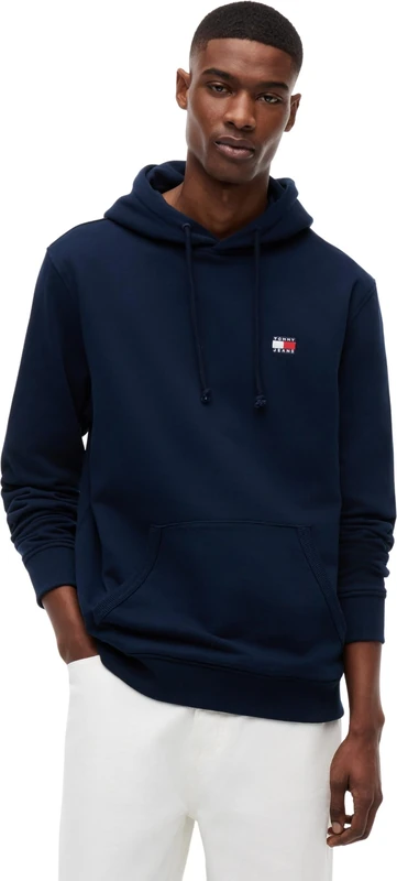 Tommy Jeans Men's TJM Reg Badge Hoodie Ext DM0DM21922 Pullover, Blue (Dark Night Navy), XXL