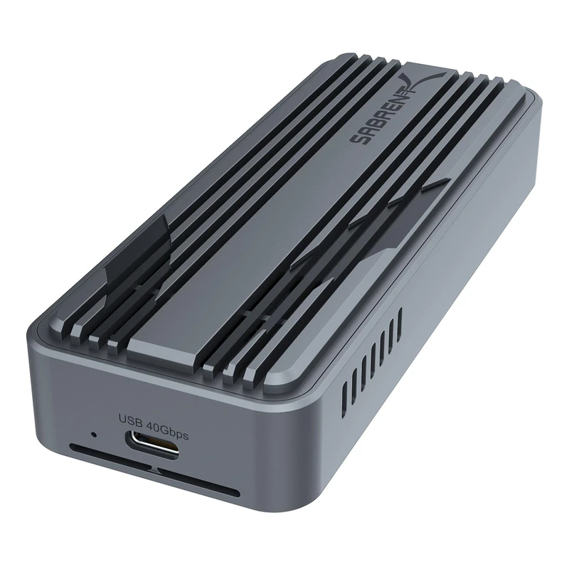 SABRENT USB4 M.2 NVMe Enclosure 40Gbps SSD Enclosure with Active Cooling Optimised for Large File Transfers Compatible with Thunderbolt (EC-U4TN) - Image 1