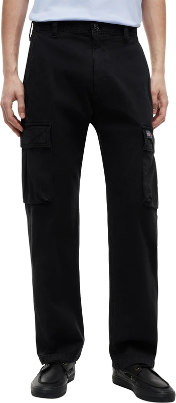 Tommy Jeans Men's TJM Otis Co Canvas Cargo Pant DM0DM22403, Black (Black), 28 W/32 L - Image 1