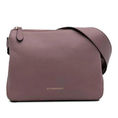 BURBERRY Pre-Loved Small Grained Calfskin House Check Helmsley Crossbody