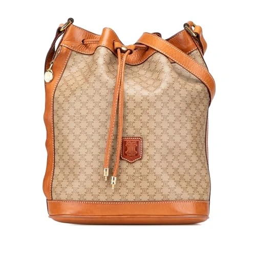 Pre-Loved Macadam Coated Canvas Drawstring Bucket Bag