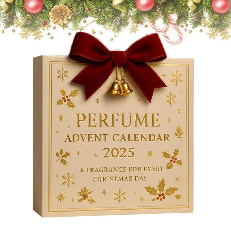 Perfume Advent Calendar 2025, 24 Days of Designer Fragrances for Women & Men – Premium Holiday Countdown Gift Set, Travel-Size Perfumes - Holiday Countdown Calendar