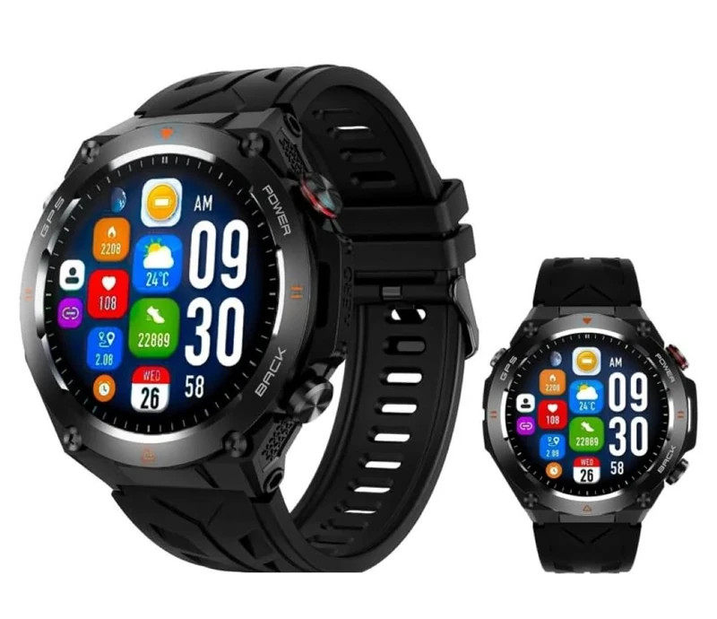 ActivPro GPS Smart Watch | 1.45” HD Display | Smartwatch For Men | Bluetooth Calls | Waterproof Fitness Tracker | Heart Rate/Blood Pressure | App | Smart Watch for Android Phones iPhone | Gift
