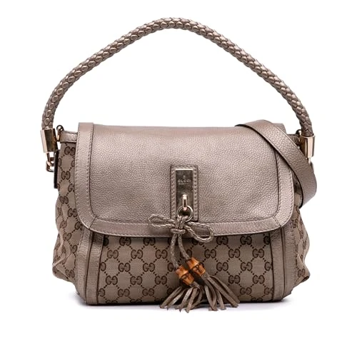 Pre-Loved GG Canvas Bella Flap Satchel