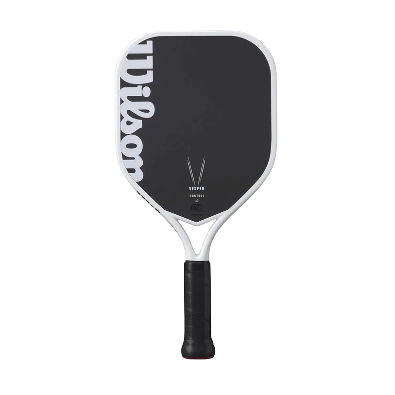 Wilson Vesper Control 17 Pickleball Paddle, Bladder-Moulded Frame, Open-Throat Design, Pure Carbon Face, Dense Foam Core, Fusion Handle, Broad Shape, Size: 2