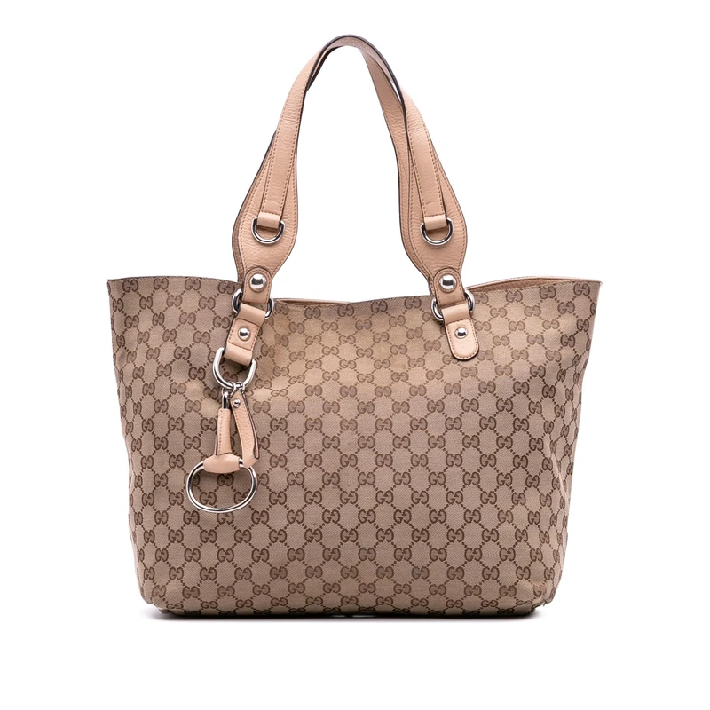 Gucci Pre-Loved GG Canvas Icon Bit Tote Bag