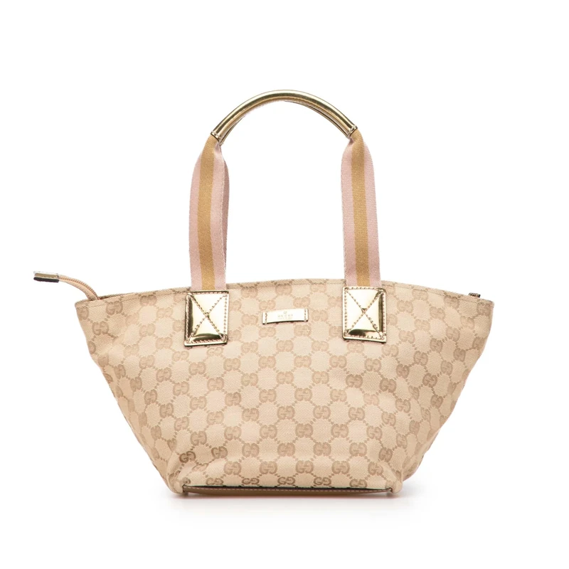 Gucci Pre-Loved GG Canvas Web Handbag