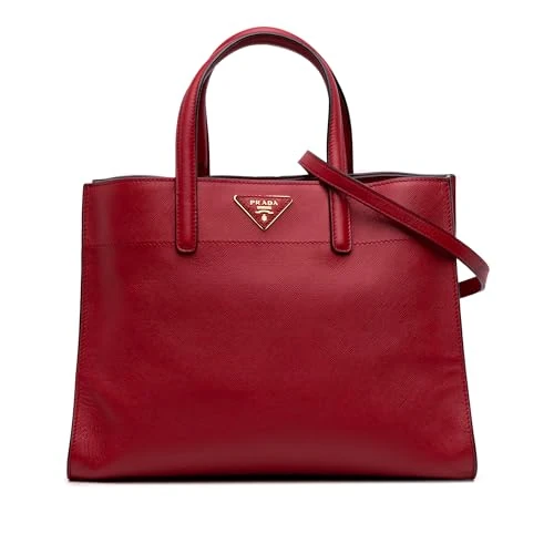 Prada Pre-Loved Saffiano Soft Triple Pocket Tote