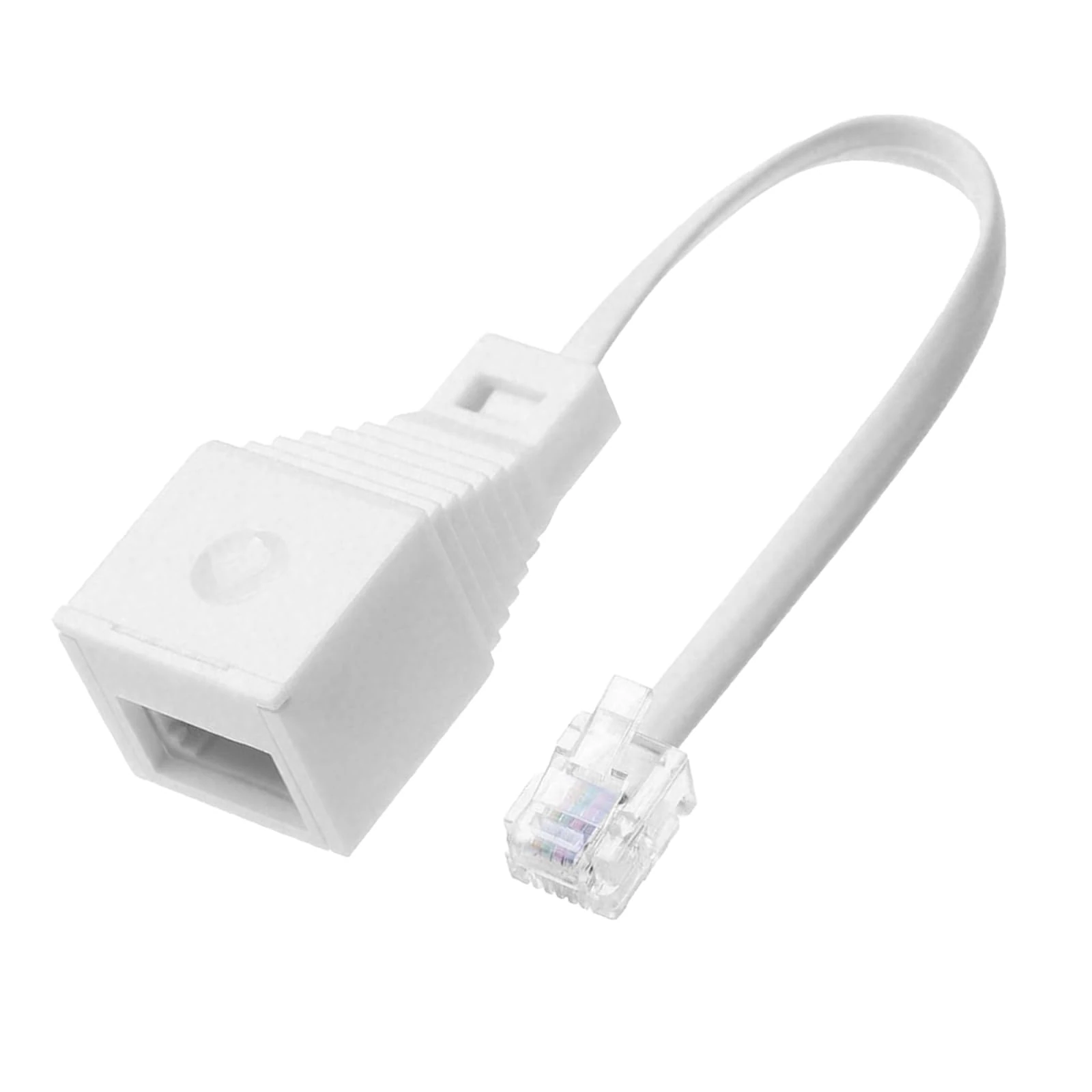 1 PCS RJ11 to BT Socket Adapter,RJ11 4 Wire to BT Female Socket Cable Adapter Landline Port Converter Extender for Phones, Modems, Routers & Printers,4-Wire Female Converter, 10cm Cable Length