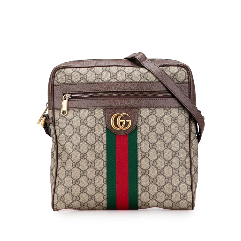 Gucci Pre-Loved Medium GG Supreme Ophidia Crossbody