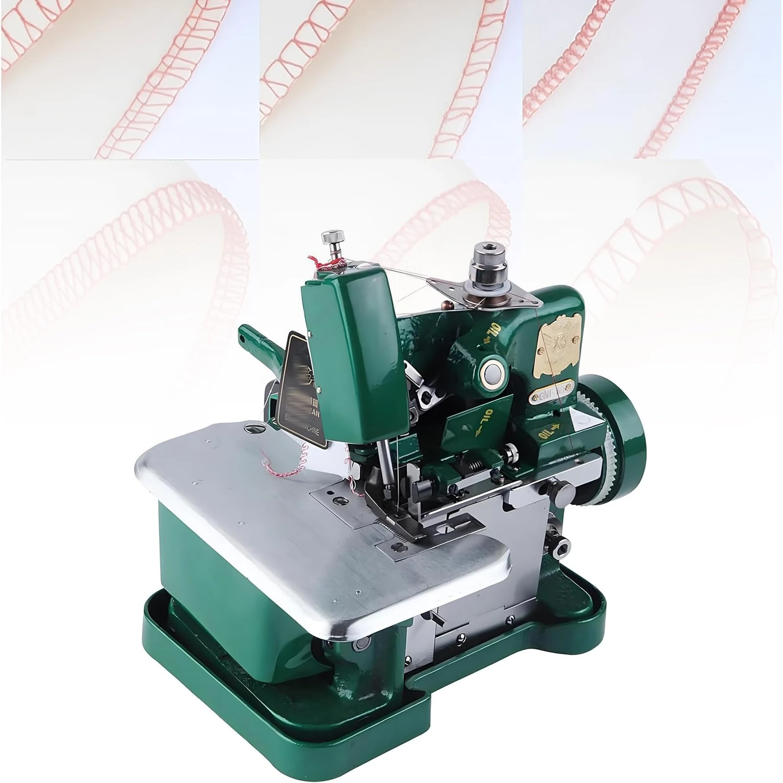 3-4 Thread Industrial Sewing Machine, Serger with Fixed Presser Foot, Adjustable Speed Control, Stitch Length 1.5-3.2mm, Binding Width 3.0-4.0mm for Professional Use