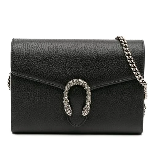 Gucci Pre-Loved Mini Leather Dionysus Wallet on Chain Handbag