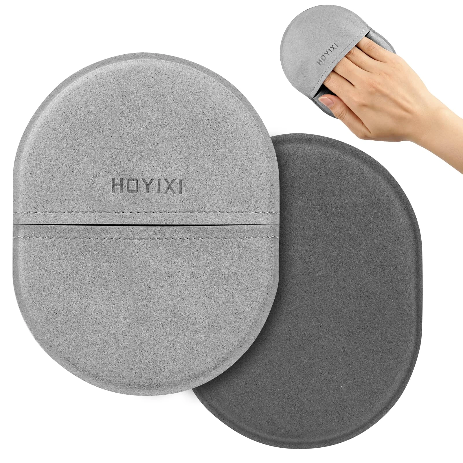 HoYiXi Microfiber screen cleaning cloth For Laptops, Computer, Tablets, TV, Cellphone, Camera,Kindle eReaders,iPad, iPhone, Mac Book, Car screen,Monitors,Smartscreen,Premium Polishing Cloth,Grey