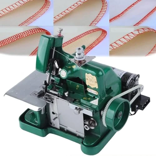 Overlock Machine, High-Speed Heavy-Duty Metal Frame Sewing Machine, Built-in Rolled Hem, Overlock Width 3.0-4.0mm for Heavy Duty Fabric