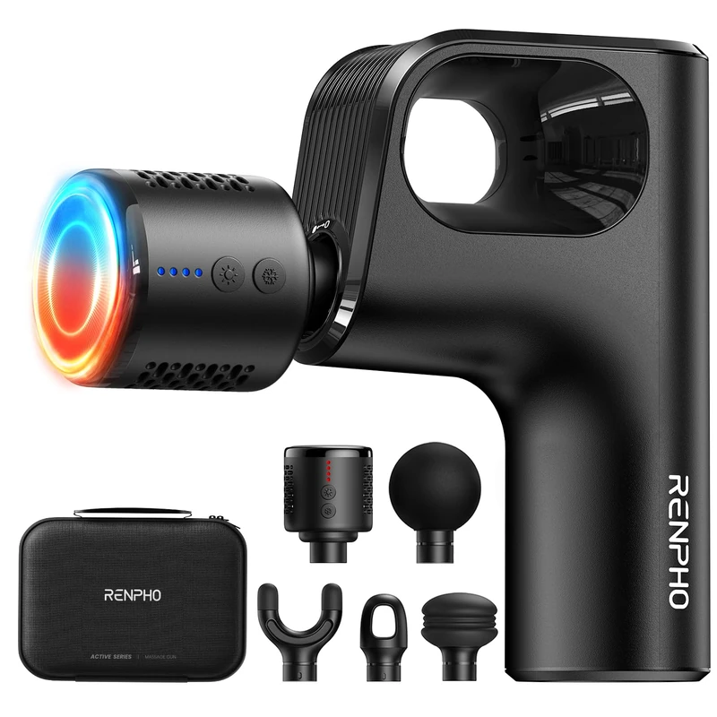 RENPHO Active Mini Thermacool Massage Gun with Heat and Cold