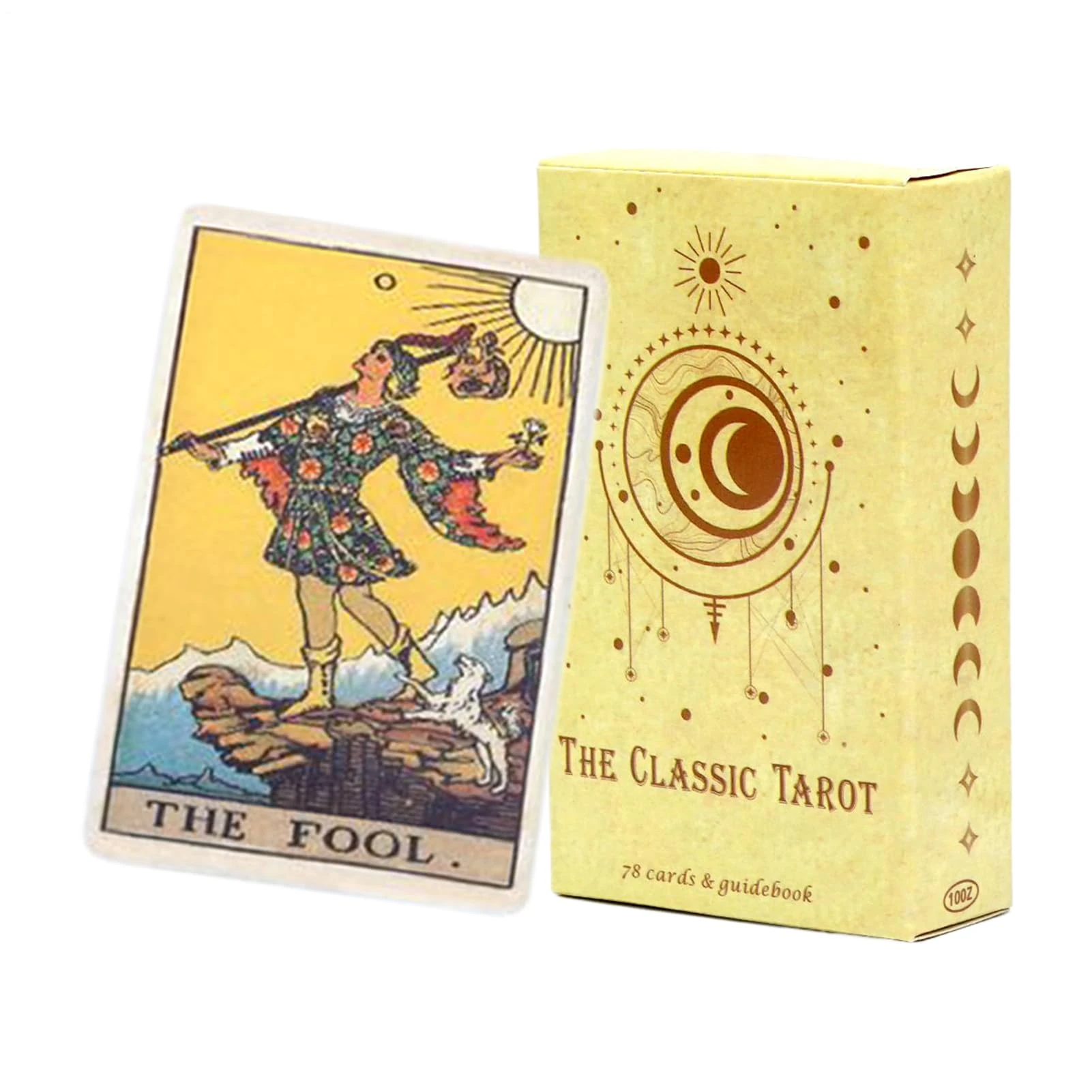 Tarot Deck,78-Sheet Portable Game - Learning Tarot Cards - for Telling Beginner Travel Spreads Christmas Learning Journal Gathering