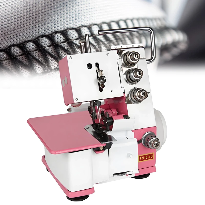 Four-Line Overlock Sewing Machine with Adjustable Stitch Length Machine Electric Desktop Overlock Electric Four Thread Lockstitch