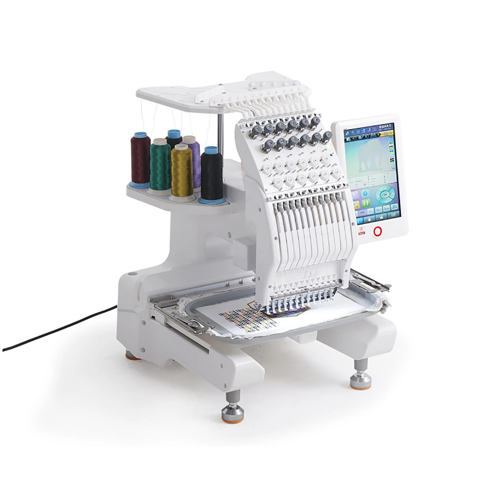 Computerized Sewing Machine - Fully Automatic Embroidery Machine with Color Touch Screen, 500 Patterns in Memory