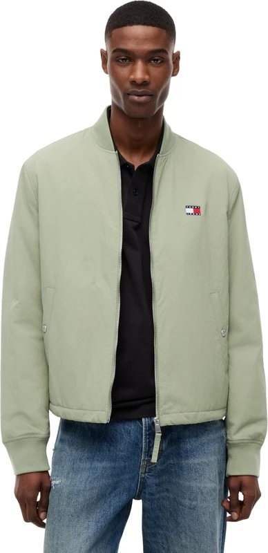 Tommy Jeans Men's TJM Entry Bomber Jacket Ext DM0DM22845, Green (Spring Olive), M