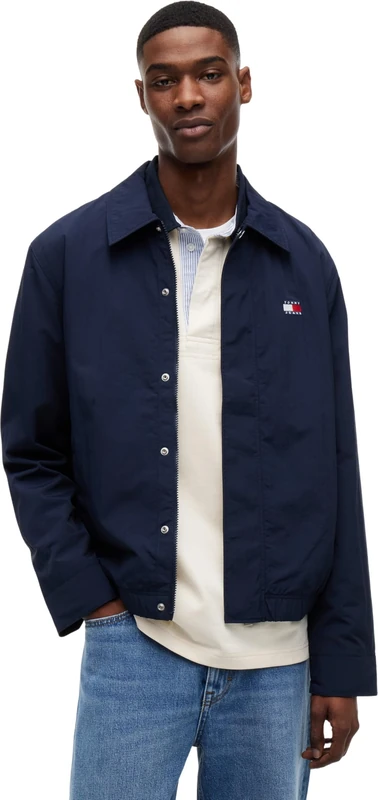 Tommy Jeans Men's TJM City Life Coach Jacket DM0DM22733, Blue (Dark Night Navy), XL