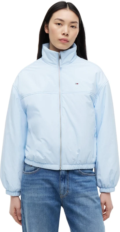 Tommy Jeans Women's Tjw Padded High Neck Jacket DW0DW22908 Puffer Jacket, BLUE (Kingly Blue), XXS