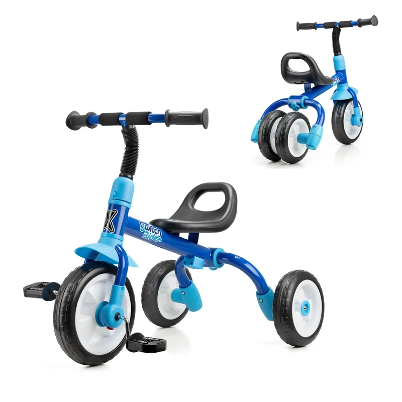 Xootz Switch Rider 5 in 1 Folding Balance Bike and Trike for Toddlers, Adjustable Handlebar and Saddle, Steel Frame, EVA Tyres, Foldable Kids Bike for 2 Year Olds