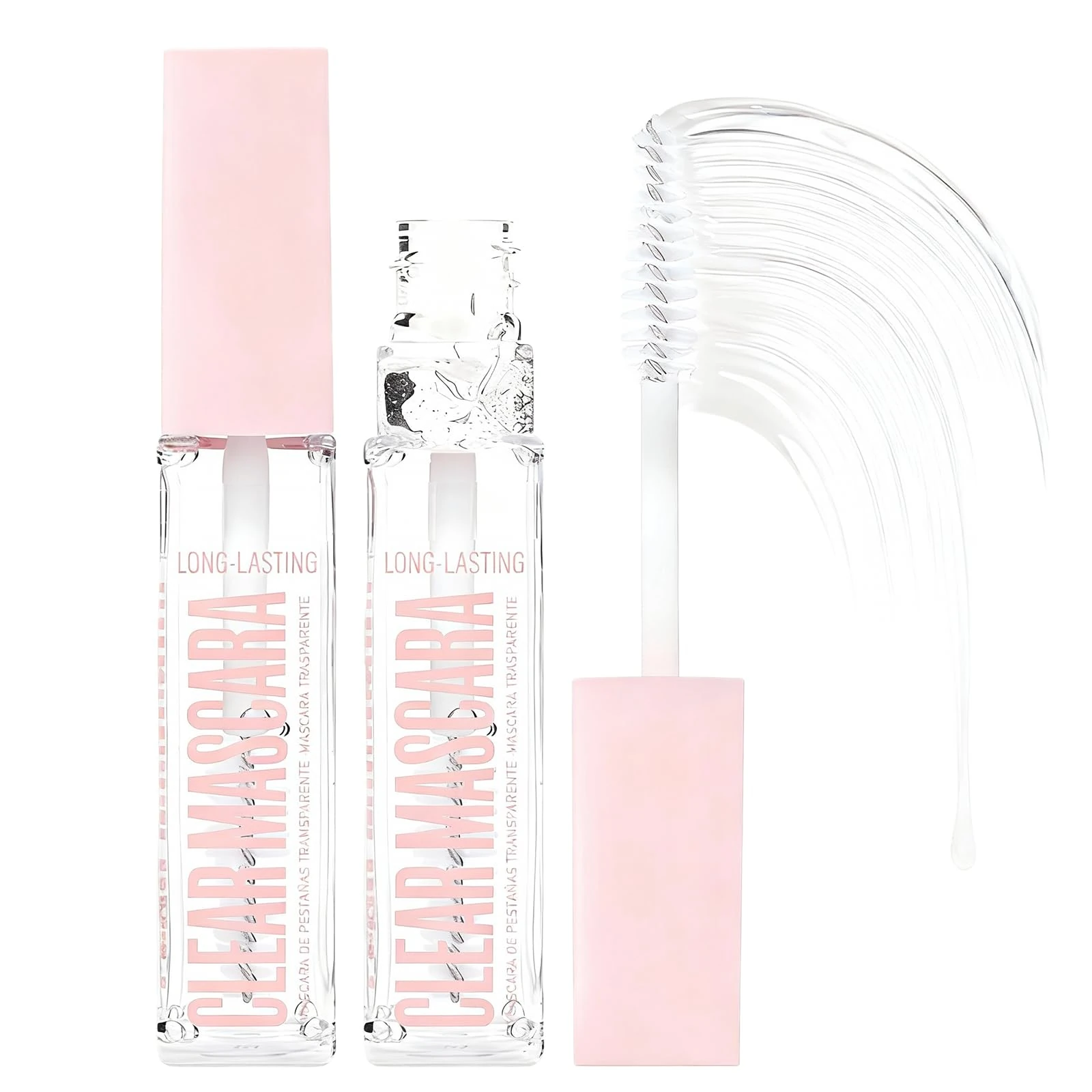 Clear Mascara, Eyebrow Gel, Waterproof Eyelash Primer, Clear Mascara for Eyelashes & Lash Primer - Natural Lengthening, Smudge-Proof & Safe for Sensitive Eyes Lash Base for Daily Eyelash Makeup
