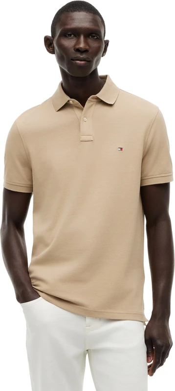 Tommy Hilfiger Men's 1985 Regular Polo Mw0Mw17770 S/S Polo, Beige (Batique Khaki), L