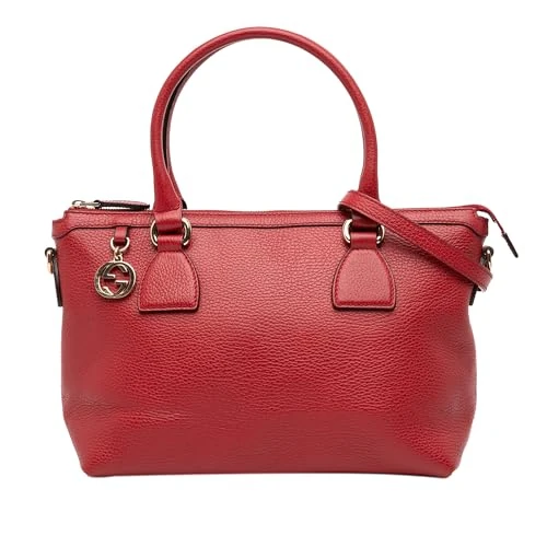 Gucci Pre-Loved Dollar Calfskin GG Charm Satchel Handbag