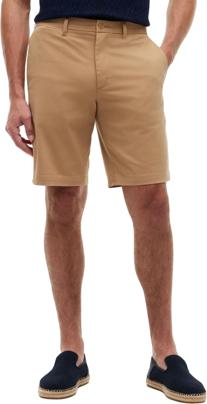 Tommy Hilfiger Men’s Chino Shorts Denton Twill in Stretch Cotton, Beige (Timeless Camel), 32W