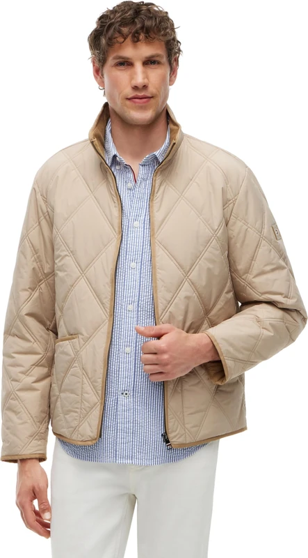 Tommy Hilfiger Men's Diamond Quilt Jacket MW0MW43466 Other Jackets, BEIGE (Batique Khaki), XS