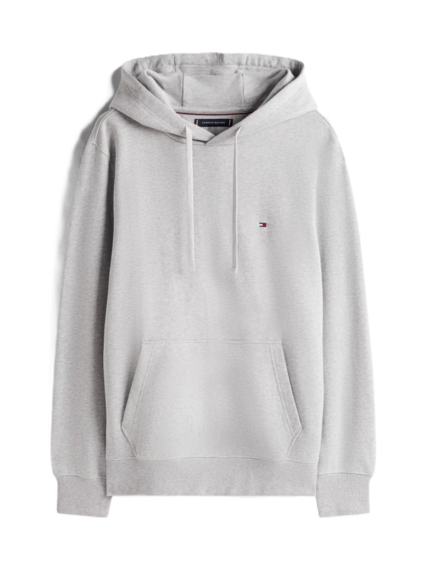 Tommy Hilfiger Men's Essential Terry Hoody Mw0Mw37235 Pullover Hoodie, GREY (Light Grey Heather), XXL