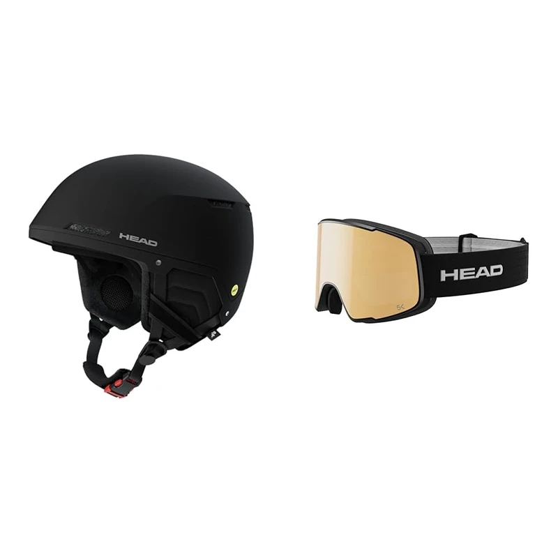 HEAD Unisex-Adult Compact Evo MIPS, Black, XL/XXL incl. HEAD HORIZON 2.0 5K; SPARE LENS