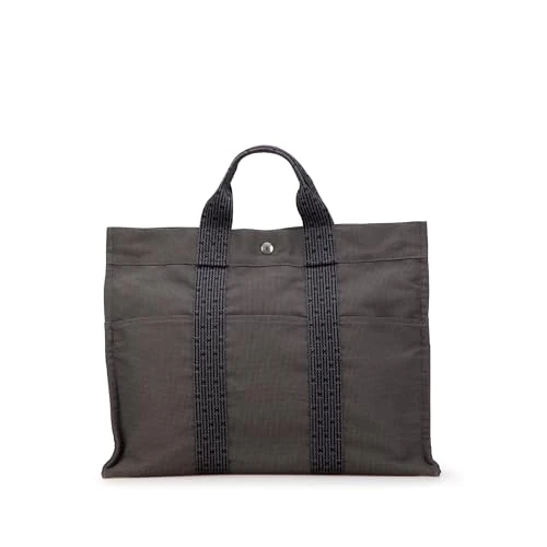 Pre-Loved Canvas Herline MM Tote Bag