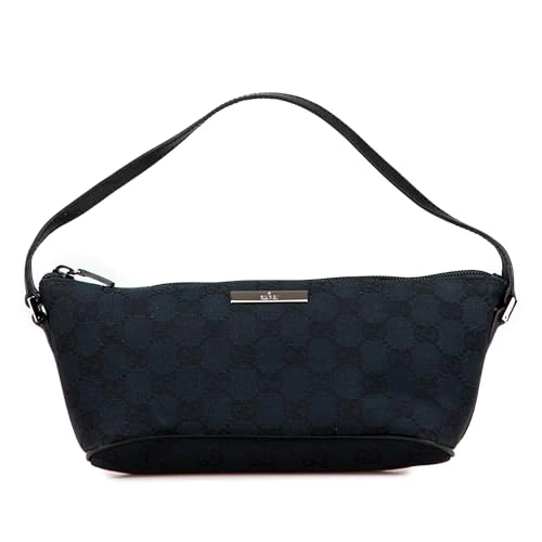 Gucci Pre-Loved GG Canvas Boat Shoulder Bag