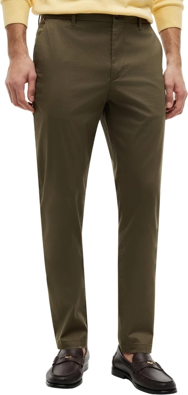 Tommy Hilfiger Men's Bleecker Printed Structure MW0MW44331 Chino, Green (Dark Greenery), 38W / 28L