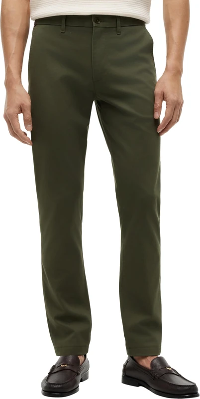 Tommy Hilfiger Men's Bleecker Chino 1985 Pima Cotton Mw0Mw26619 Chino, Green (Dark Greenery), 38W / 32L