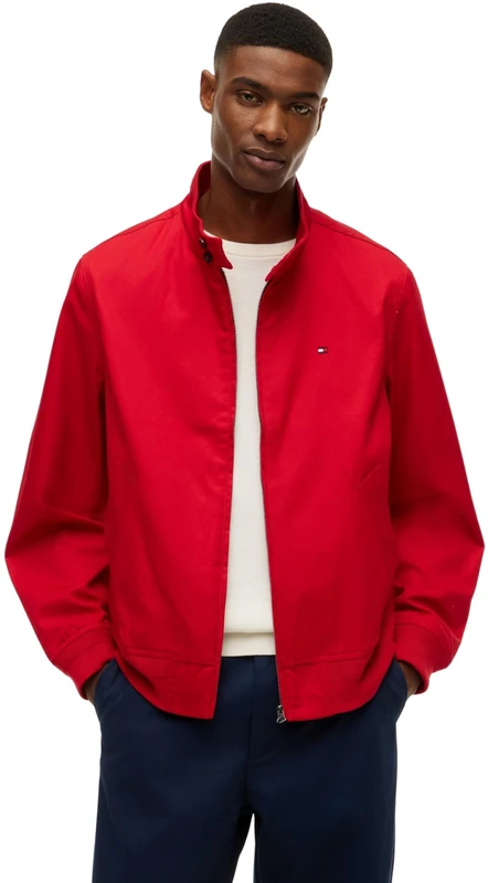 Tommy Hilfiger Men's Classic Harrington MW0MW43468 Other Jackets, RED (Medium Red), XXL