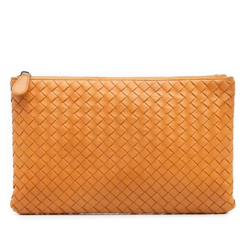 Bottega Veneta Pre-Loved Nappa Intrecciato Clutch