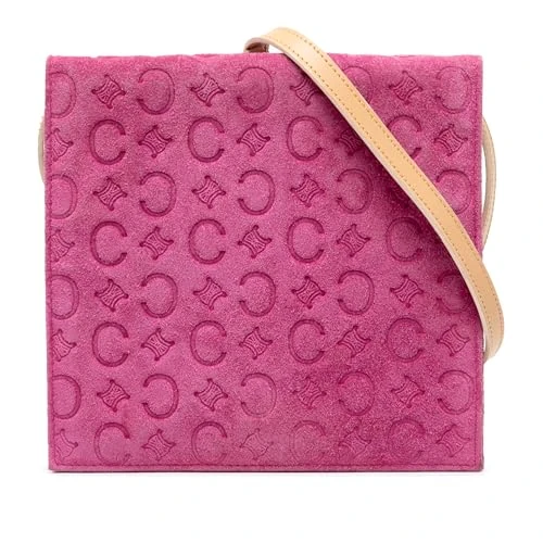 Celine Pre-Loved C Macadam Suede Crossbody Bag