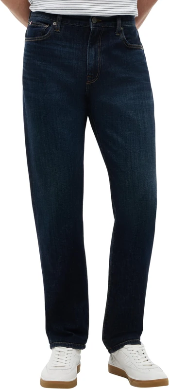Tommy Hilfiger Men's Slim Straight Denton Tex Blue MW0MW43162 Other Jeans, Denim (Tex Blue), 31W / 32L