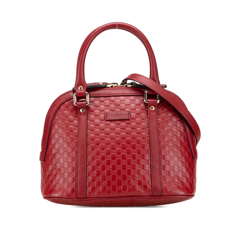 Gucci Pre-Loved Mini Microguccissima Dome Satchel Handbag