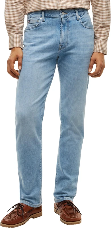 Tommy Hilfiger Men's Slim Straight Denton Rio Blue MW0MW43163 Other Jeans, Denim (Rio Blue), 30W / 30L - Image 1