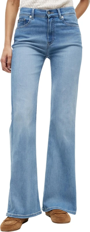 Tommy Hilfiger Women's Flare Katy Rw WW0WW49952 Bootcut, Denim (Katy Light), 32W / 28L