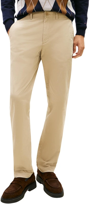 Tommy Hilfiger Men's Core Denton Essential Twill Mw0Mw40262 Chino, Beige (Newsprint), 38W / 34L